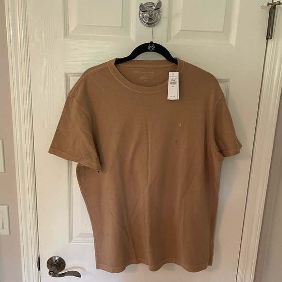 NWT AMERICAN EAGLE basic tan tee shirt - Picture 1 of 5
